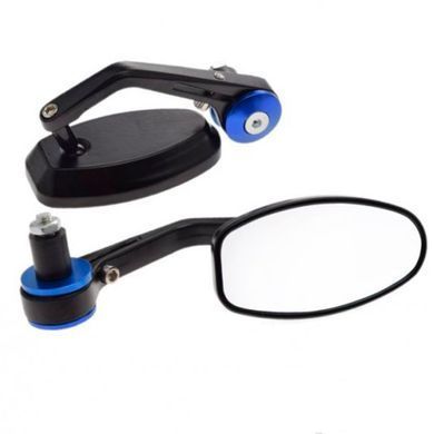 Зеркала в торец руля LU0220 Black Blue