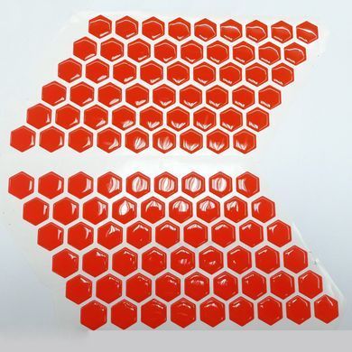 Соты на бак MM fluo red