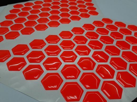 Соты на бак MM fluo red