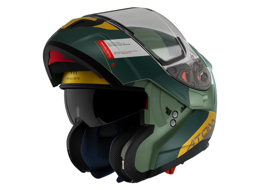 Мотошлем MT ATOM SV Gorex C6 Matt Green M