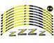 Наклейка на обод колеса Kawasaki Z Series Yellow
