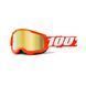 Мотоочки 100% STRATA Goggle II Orange - Mirror Gold Lens