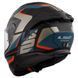 Мотошолом LS2 FF808 Stream 2 Road Matt Black Blue ECE2206 M
