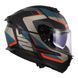 Мотошолом LS2 FF808 Stream 2 Road Matt Black Blue ECE2206 M