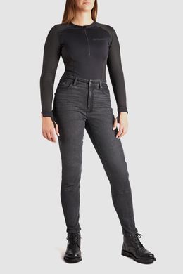 Мотоджинси одношарові PandoMoto LADY KAYA Slim Grey W24-L32