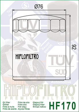 Фильтр масляный HIFLO FILTRO HF170B