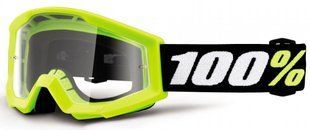 Маска кросова підліткова 100% STRATA MINI Goggle Yellow - Clear Lens, Clear Lens