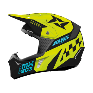 Мотошолом AXXIS WOLF RACON A1 Matt Fluor Yellow L
