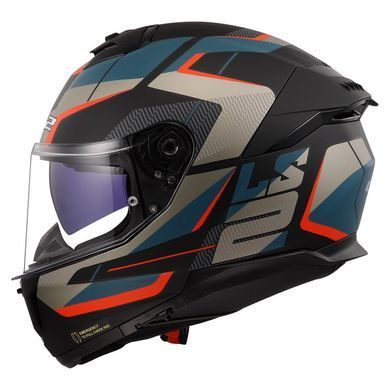 Мотошолом LS2 FF808 Stream 2 Road Matt Black Blue L