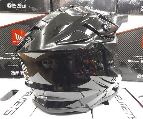 Мотошлем MT FALCON Solid Gloss Black XS