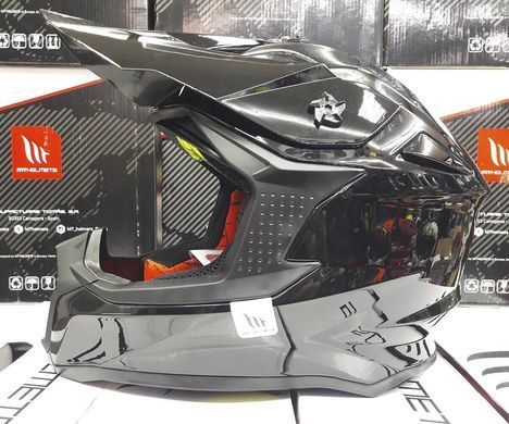 Мотошлем MT FALCON Solid Gloss Black XS