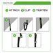 Oxford Atlas G-Hook 26mm x 2.0M Black (Pair)
