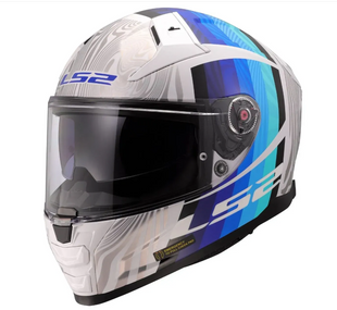 Мотошлем LS2 FF811 Vector 2 Freedom White Silver (S)