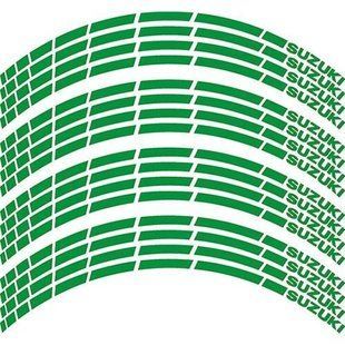 Наклейка на обід колеса Suzuki Green