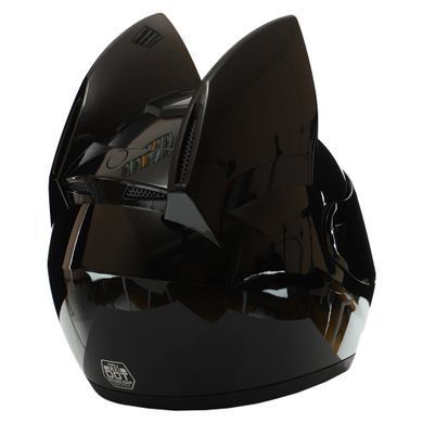 Мотошолом кішка Nitrinos NEKO HNJ Gloss Black L-XL