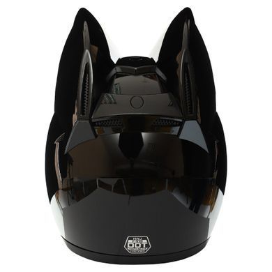 Мотошолом кішка Nitrinos NEKO HNJ Gloss Black L-XL