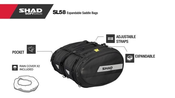 Боковые сумки SHAD SL58