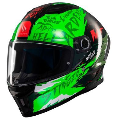Мотошолом MT STINGER 2 Ardent C6 Gloss Green XL