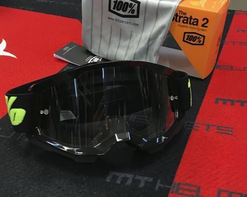 Мотоочки 100% STRATA Goggle II Upsol - Clear Lens