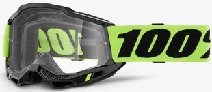 Окуляри 100% ACCURI 2 Neon Yellow - Clear Lens, Clear Lens