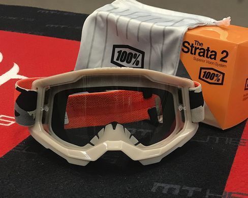 Мотоочки 100% STRATA Goggle II Kombat - Clear Lens