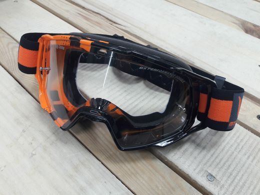Маска кросова MT Goggles Mx Evo Stripes Black/Orange