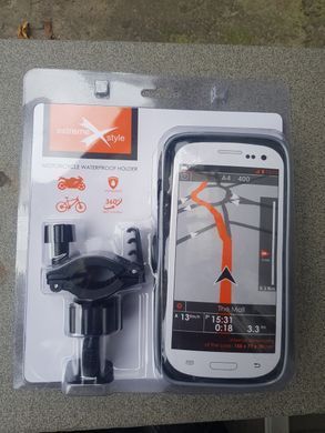 Держатель телефона Extreme Style 167 на руль 6,5 с козырьком