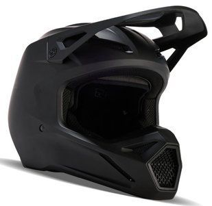 Мотошолом FOX V1 SOLID HELMET Matte Black, XXL