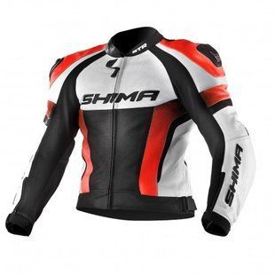 Мотокуртка Shima STR Orange Fluo/White M