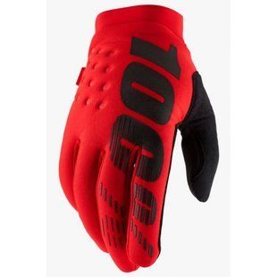 Мотоперчатки теплые RIDE 100% Brisker Red M