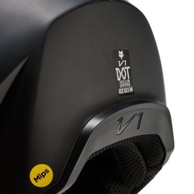 Мотошолом FOX V1 SOLID HELMET Matte Black, XXL