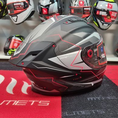 Мотошлем MT KRE+ Carbon Kraker C5 Matt Red XL