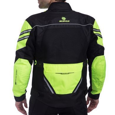 Мотокуртка Scoyco JK36 Fluor Green L