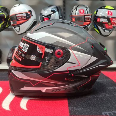 Мотошлем MT KRE+ Carbon Kraker C5 Matt Red XL