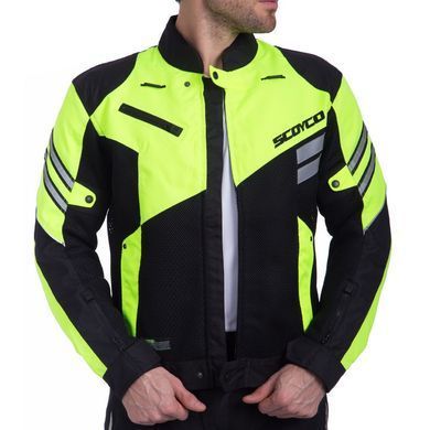 Мотокуртка Scoyco JK36 Fluor Green L