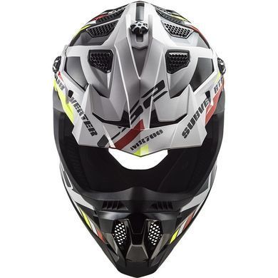 Мотошолом LS2 MX700 Subverter Evo Stomp White Black