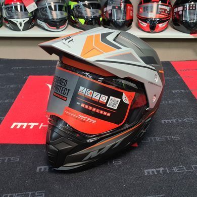 Мотошлем MT SYNCHRONY SV Duo Sport Patrol B4 Matt Orange XS