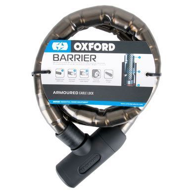 Трос противоугонный Oxford Barrier Armoured Cable 1.4m x 25mm Brown