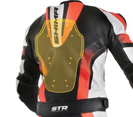 Мотокуртка Shima STR Orange Fluo/White M