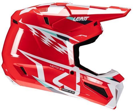Мотошолом LEATT Moto 3.5 Helmet + Goggle Red, S