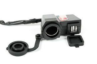 USB ExtremeStyle MUS04 2х2.1А и прикуриватель на руль