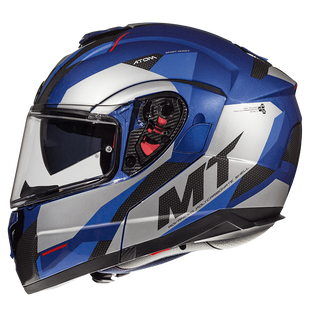 Мотошолом MT ATOM SV TRANSCEND Gloss Blue L