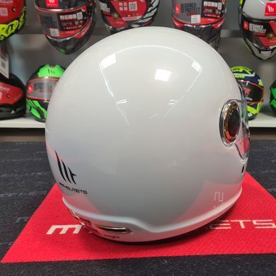 Мотошолом MT Jarama Solid Gloss White XS