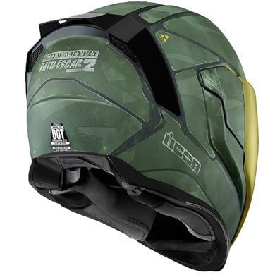 Мотошлем Icon Airflite Battlescar Green L