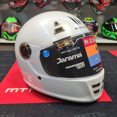 Мотошолом MT Jarama Solid Gloss White XS