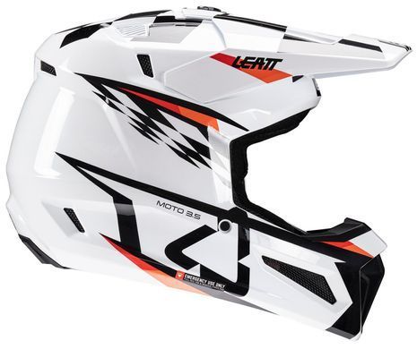 Мотошолом LEATT Moto 3.5 Helmet + Goggle White XS
