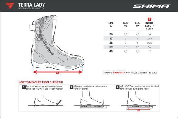 Мотоботинки Shima Terra Lady 38