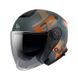 Мотошолом MT THUNDER 3 Jet Silton С4 Matt Orange XXL