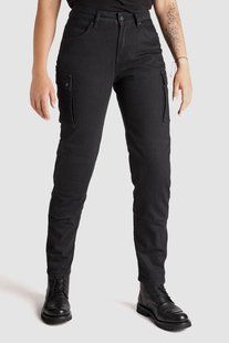 Мотоджинси одношарові PandoMoto LADY MILA Cargo Black W26-L32, 27