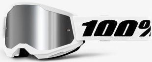 Дитячі окуляри 100% STRATA 2 Youth White - Mirror Silver Lens, Mirror Lens